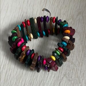 Homemade African Wooden Beaded Bracelet